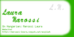 laura marossi business card